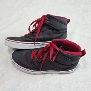 Boy's Vans Shoes Sneakers Atwood High Black Chili Pepper Size 5 Athletic Skate